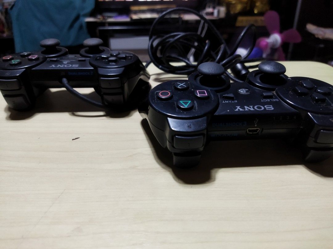 PS2 & PS3 game controller (Category: PlayStation) located in Pasay City. Submitted by marineljapansurplus (Listing ID 1369696213, Image 2). Description: PS2 & PS3 Game Controller Used Not tested Bundle for Price: ₱1,200 Location: Cabrera, Pasay City.