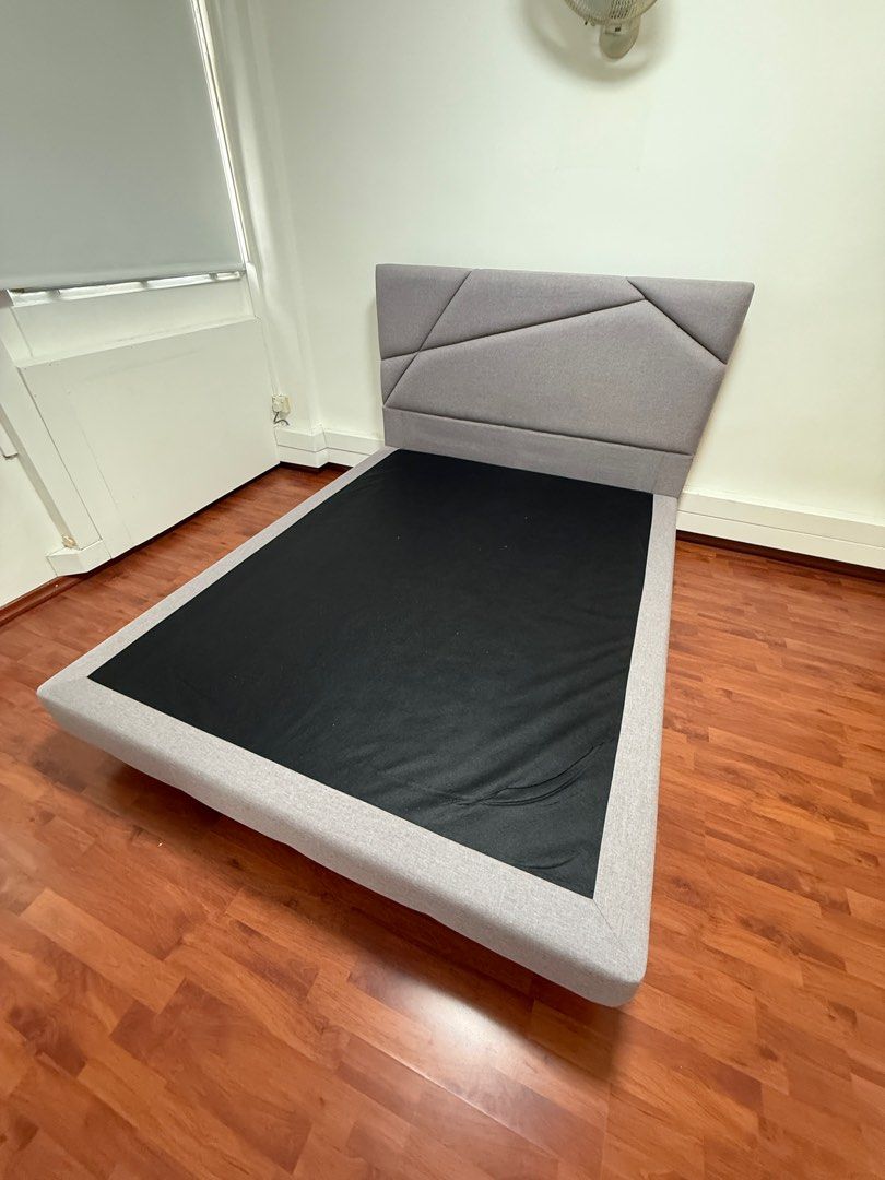 Queen Size Bed Frame - upholstered