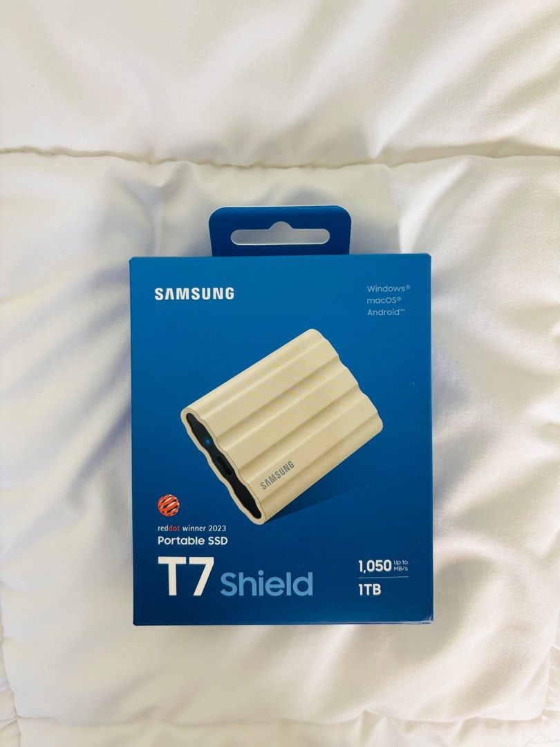 SAMSUNG T7 SHIELD PORTABLE SSD WITH (3 YEARS WARRANTY)