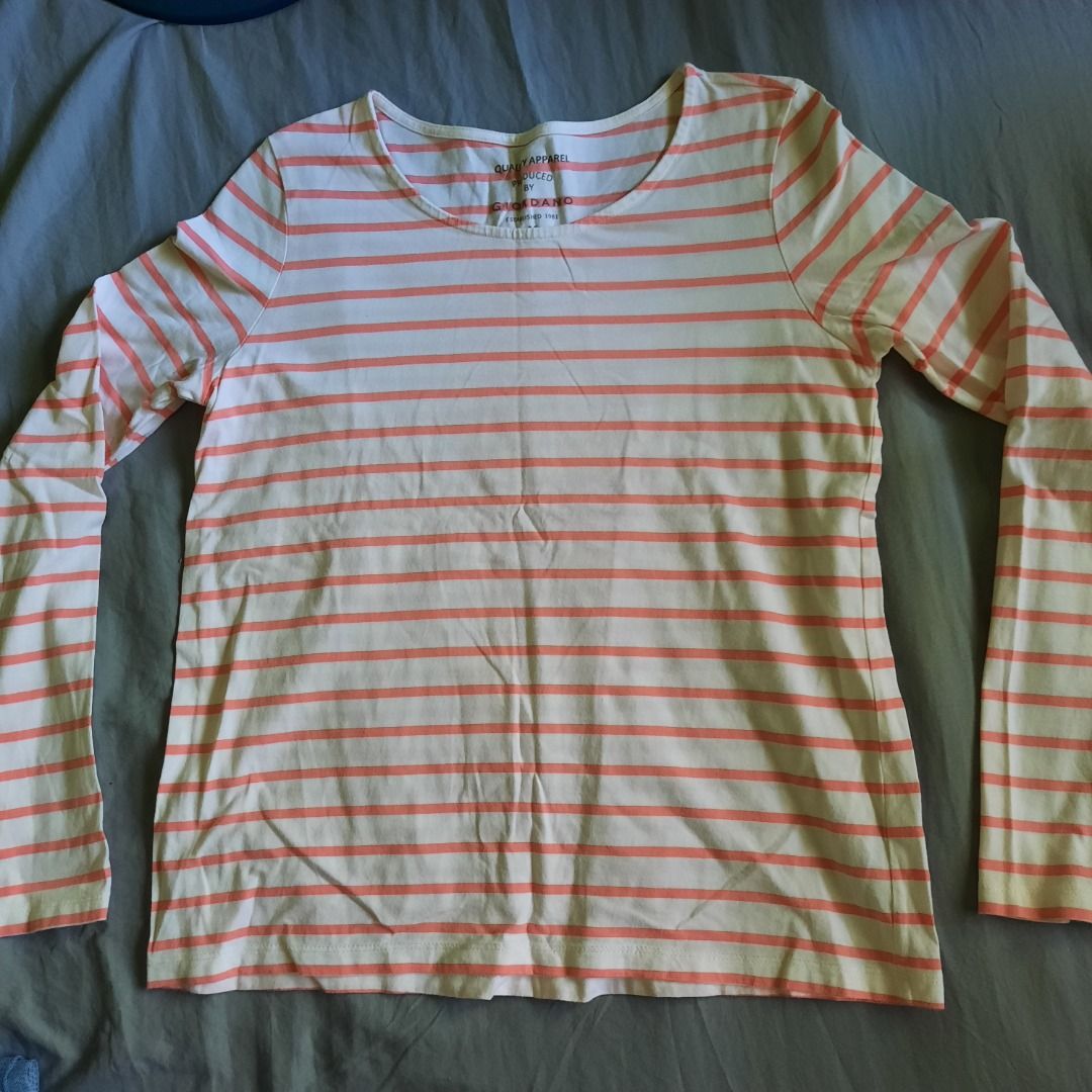 Stripe longsleeves shirt (Category: Longsleeves) located in Victoria. Submitted by withlovesue (Listing ID 1369685817, Image 2). Description: Description: Stripe longsleeves shirt Size: M Price: Php100.00 Brand: Giordano Condition: Lightly used Color: White & pink RFS: Decluttering PAYMENT CHANNELS • Gcash • Maya • BDO DELIVERY METHODS • J&T / LBC • Payment first for the item/s and shipping fee • No rush shipping Location: Tarlac Please manage yo