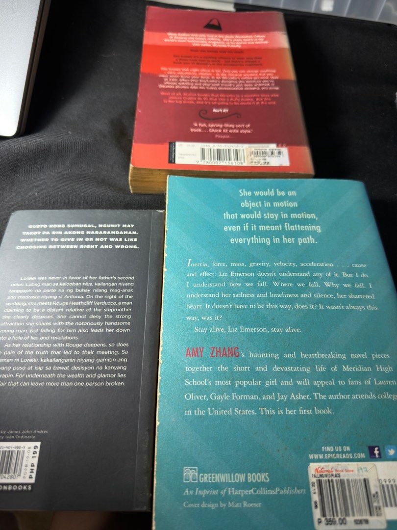The Devil Wears Prada, Falling into Place, To Break An Affair (Category: Storybooks) located in Manila. Submitted by cmaerb (Listing ID 1369796592, Image 3). Description: selling as bundle to break an affair - brand new the devil wears prada - like new falling into place - like new.