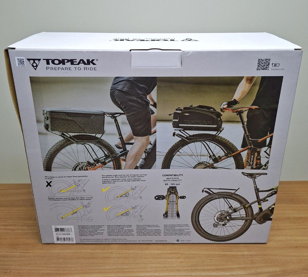 Topeak Rear Rack Install Topeak Rear Rack for MTB, Sports Equipment, Bicycles & Parts, Bicycles ...