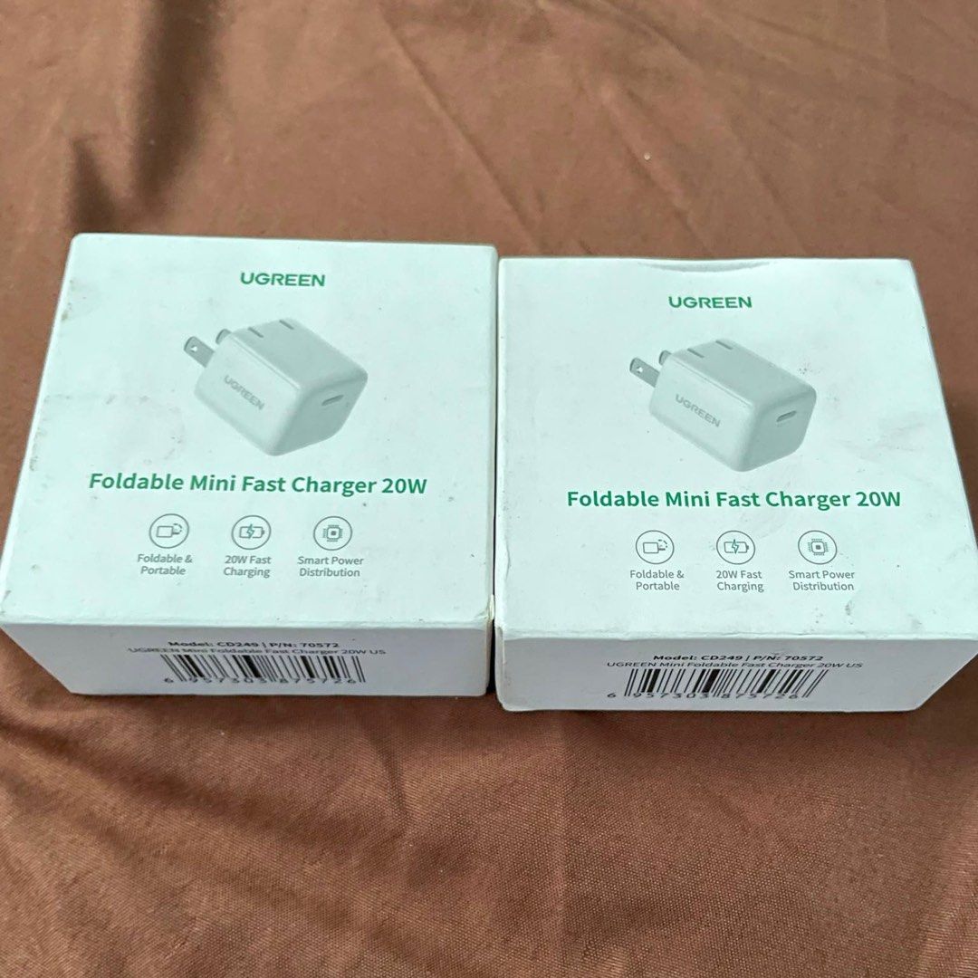 UGREEN FOLDABLE ADAPTER 20W (Category: Chargers & Cables) located in Manila. Submitted by _chingchingcart (Listing ID 1369734846, Image 1). Description: - brandnew - sealed - original.