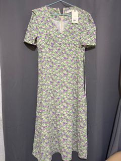 Vintage floral maxi dress