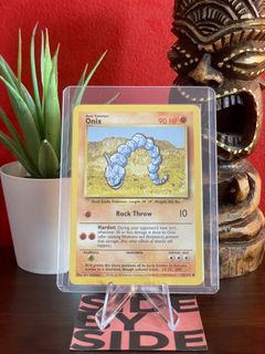 Vintage Pokemon TCG Card - Onix (Base Set, #56/102)
