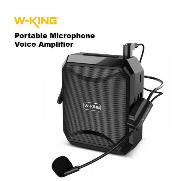 W-KING Portable Wired Microphone Voice Amplifier | High Fidelity | Speaker with Mic | KS01 (Category: Soundbars, Speakers & Amplifiers) located in Singapore. Submitted by Okinawasg (Listing ID 1369721392, Image 1). Description: Specification: - Speaker power : 6W - Battery capacity: 3.7v/1500mAh - Charging time: About 4.5 hours* - Charging voltage/Current: DC 5V/460mA -Working time: About 6-8 hours (70% volume)* -The above is W-KING Laboratory te