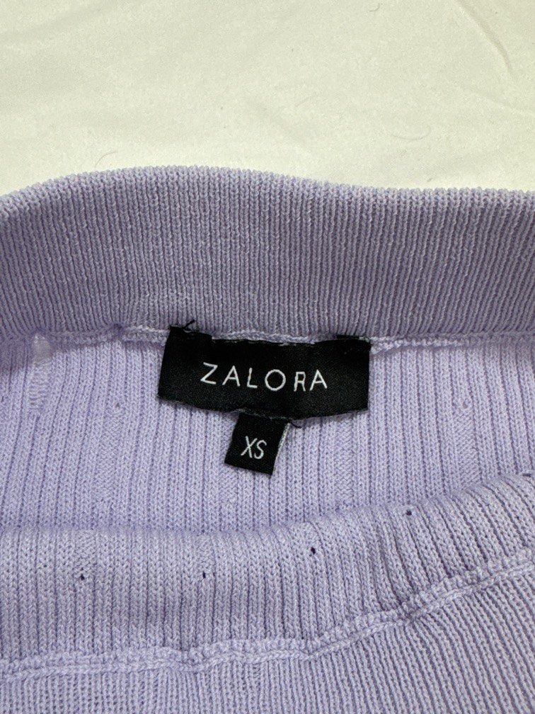 Zalora Off Shoulder Ruffled Knit Top - Lilac (Category: Blouses) located in Quezon City. Submitted by heymax (Listing ID 1369795033, Image 3). Description: Zalora Off Shoulder Ruffled Knit Top Lilac Size XS Used only a few times RFS: Decluterring Mode of Payment: Gcash/BPI Pick-up via Lalamove/Grab in Quezon City or Gogoexpress (to be shouldered by buyer) .