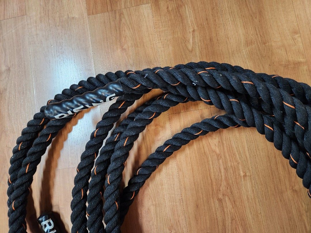 Exercise - 10m battle rope (Category: Cardio & Fitness Machines) located in Pasig City. Submitted by time.to.declutter (Listing ID 1369962534, Image 3). Description: Bought at JB sports megamall. RFS - decluttering. Shipping fee - FAO buyer.