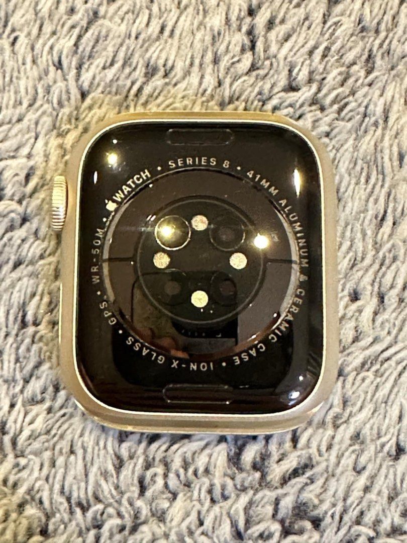 2024 APPLE WATCH series 8 41mm Starlight (Category: Wearables & Smart Watches) located in Makati City. Submitted by myclothesdefineme (Listing ID 1370036776, Image 2). Description: Bought this March 2024 used only for a month Negotiable.