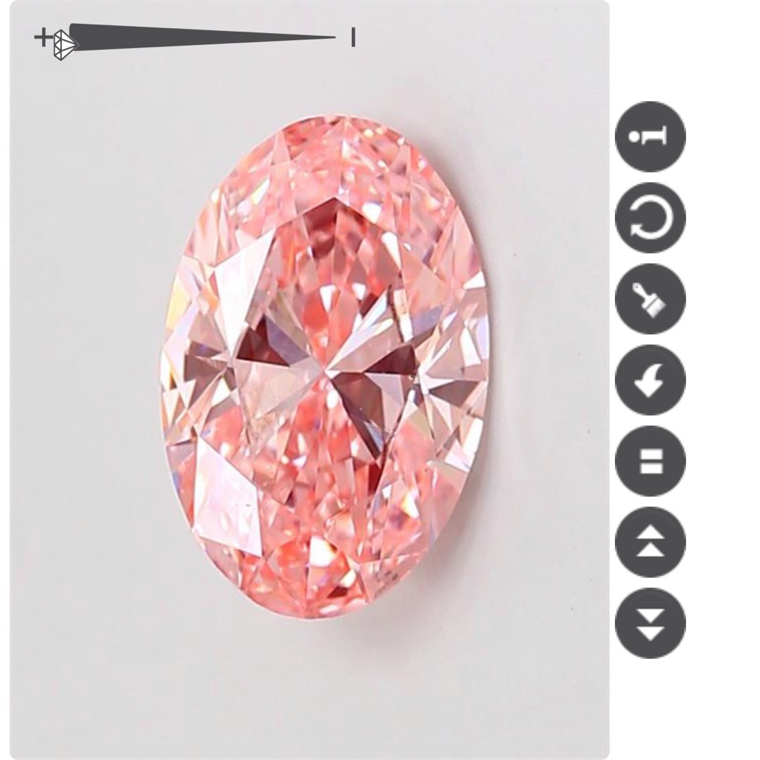 2卡培育粉鑽石Fancy Vivid Pink Diamond 濃色VS2實驗室培育鑽Lab Grown Diamond 鵝蛋形 OvalCut超亮切割EX/EX：震撼價HK$9,888628631709354261128