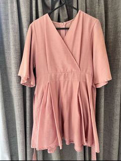 購自韓國粉色粉橙色夏日連身裙64220932050179110