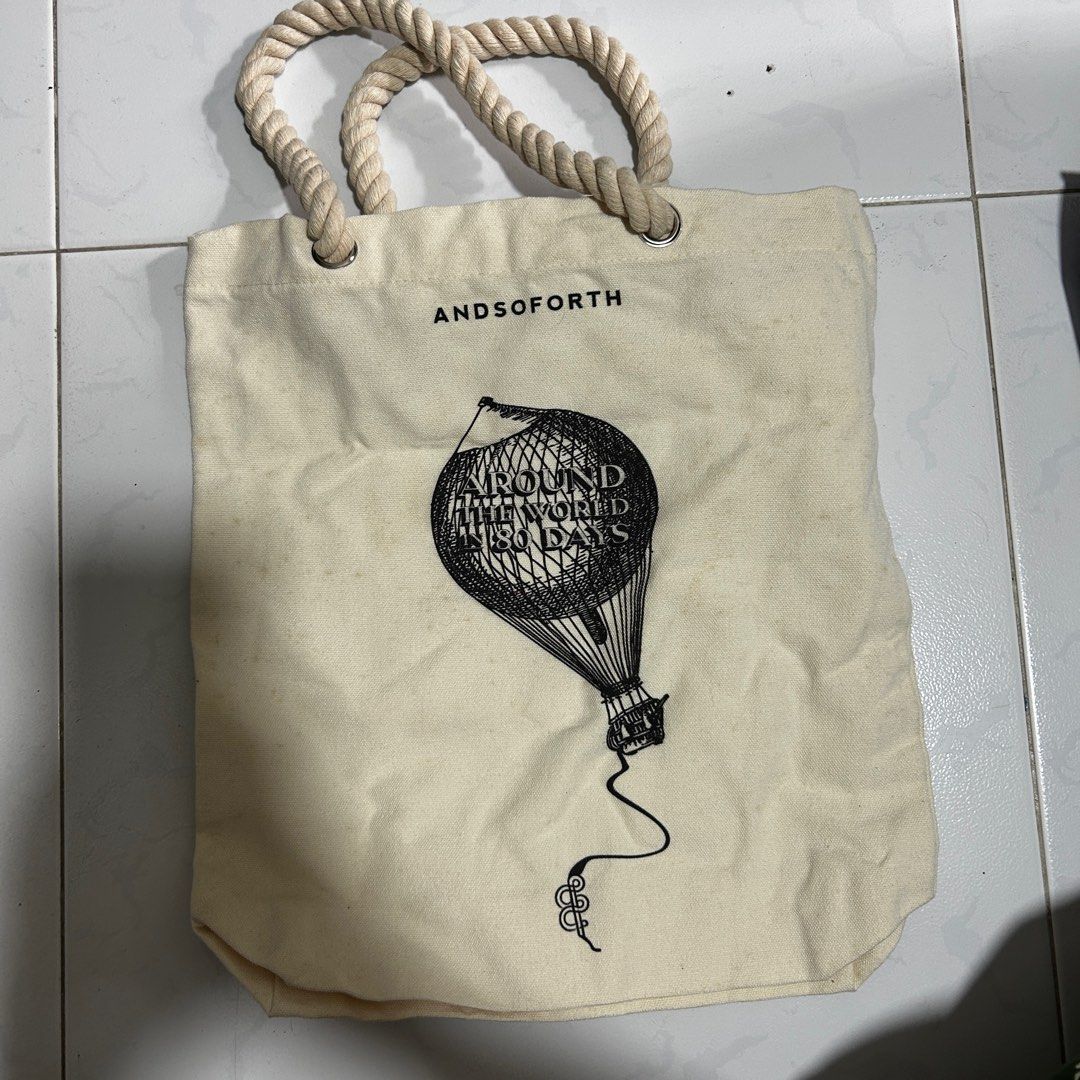 Andsofoth tote bag (Category: Tote Bags) located in Singapore. Submitted by caraa (Listing ID 1370031572, Image 1). Description: clearinga my bags! i have other bags/totes too on my list. no lowballers. meet ups at admiralty,woodlands mrt/esplanade .