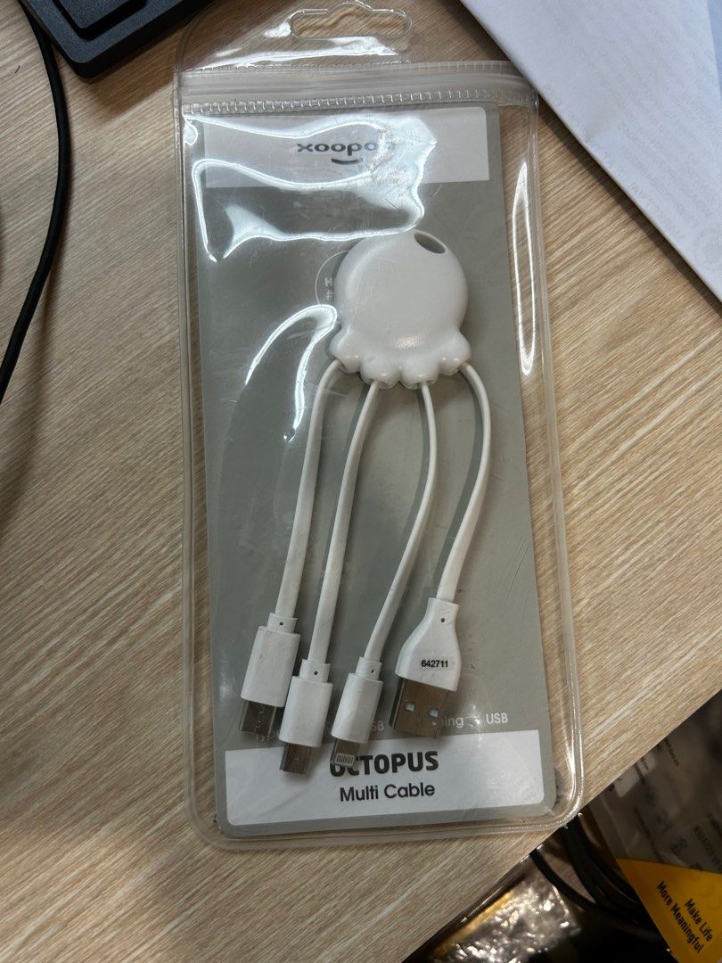 Assorted Cables (Category: Cables & Adaptors) located in Singapore. Submitted by lgdealer (Listing ID 1369878180, Image 3). Description: Never used before. VGA Cable - 3 USB to multiple output cable - 3 VGA to hdmi conversion cable - 10 Take all for 13. Smartpac mailing +3.