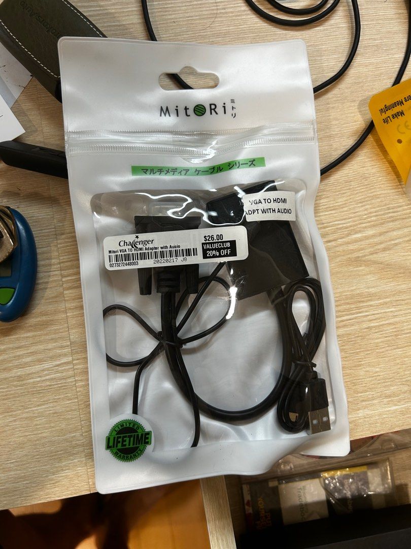 Assorted Cables (Category: Cables & Adaptors) located in Singapore. Submitted by lgdealer (Listing ID 1369878180, Image 2). Description: Never used before. VGA Cable - 3 USB to multiple output cable - 3 VGA to hdmi conversion cable - 10 Take all for 13. Smartpac mailing +3.