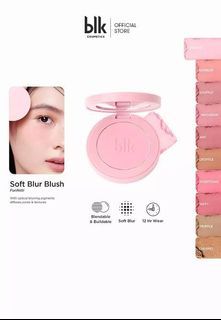 Blk soft blur Powder Blush (funfetti)