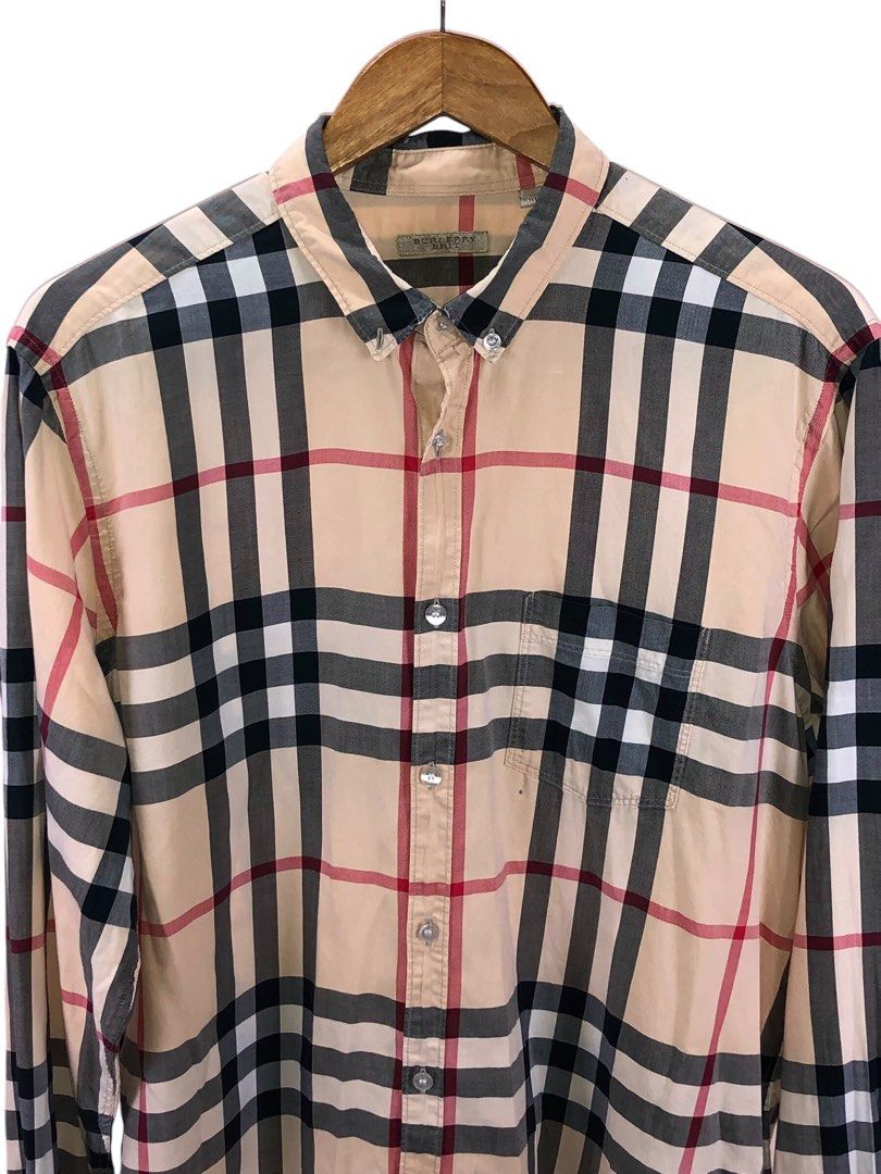 Burberry LongSleeves Nova Plaid (Category: Formal Shirts) located in Manila. Submitted by 12essentials (Listing ID 1369985257, Image 2). Description: 📌 Excellent Condition 📌 XL on Tag 📌 Length 29’ Width 23.5’.