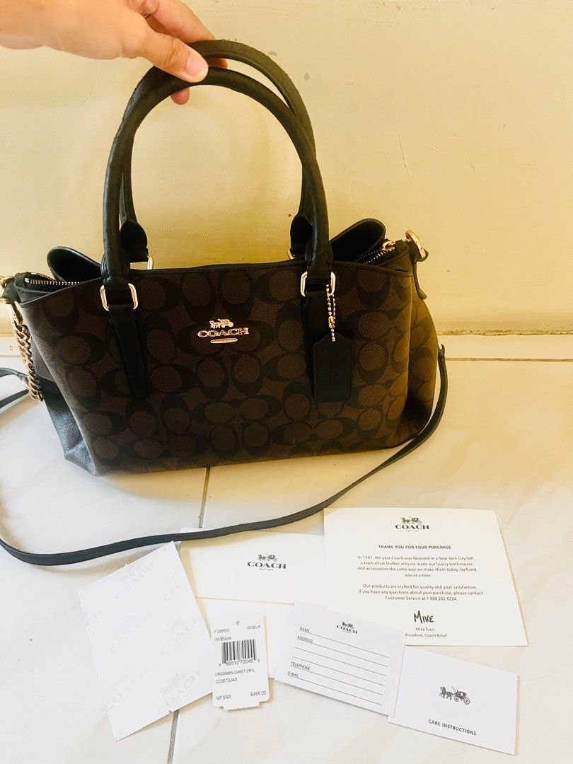 Tas Coach Retail Outlet Coach Outlet กระเป๋าคล้องมือ แบรนด์ Coach