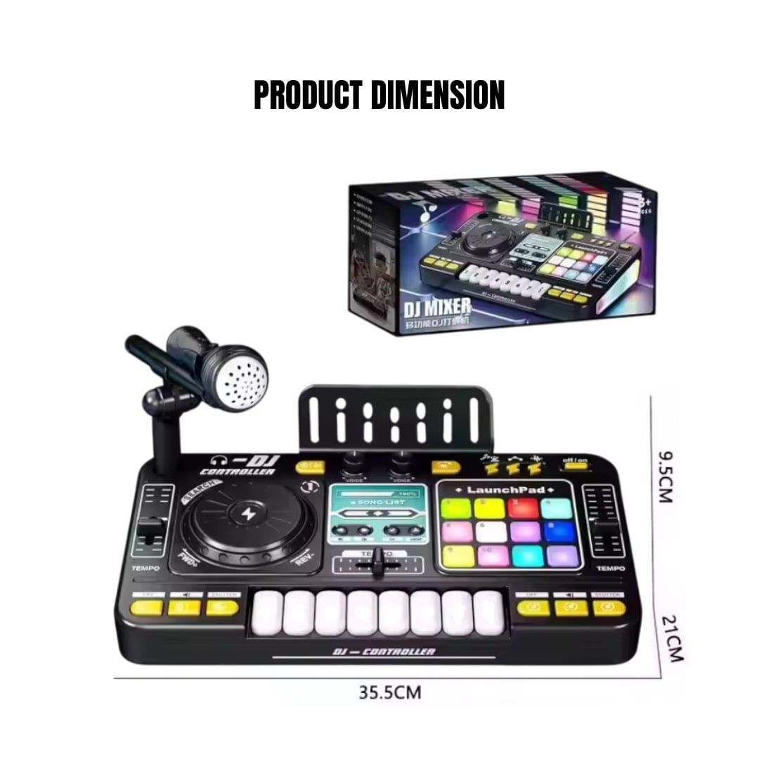 DJ Mixer (Category: Portable Music Players) located in Quezon City. Submitted by tanyachoa (Listing ID 1369885940, Image 2). Description: 🎈w/ lights & sounds 🎈working microphone 🎈rechargeable 🎈w/ charging cord.