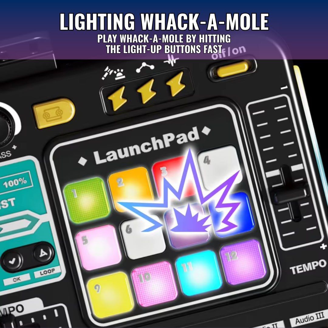 DJ Mixer (Category: Portable Music Players) located in Quezon City. Submitted by tanyachoa (Listing ID 1369885940, Image 3). Description: 🎈w/ lights & sounds 🎈working microphone 🎈rechargeable 🎈w/ charging cord.