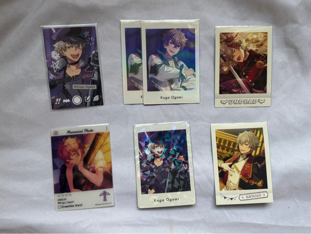 Enstars Ensemble Stars Pasha (Category: Raw Singles) located in Quezon City. Submitted by cinnamoncherries (Listing ID 1370024370, Image 3). Description: 【 wts lfb ph 】 𓂋 enstars pasha onhand ✩ ritsu set - 300 php ✩ mao set - 350 php ✩ koga set - 400 php ↪︎ onhand and ready to ship ↪︎ ph only ↪︎ sold as set! ⊹ mop: gcash/ bdo ⊹ mod: ggx/sdd/jnt 𖥻 enstars ensemble stars ritsu sakuma mao isara koga oogami pasha.