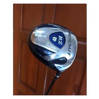 Japan, WILSON Prostaff RZ Titanium Driver 10.5 Degrees 44.5 Inches Stiff Flex 65 grams Carbon Graphite Shaft Right Handed RH Golf Club Shorter Driver Blue