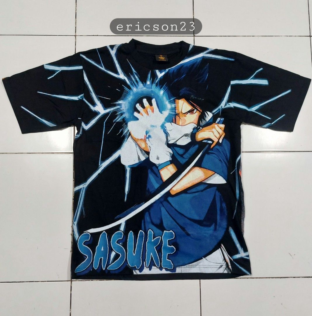 Limited edition brandnew tee "sasuke" (Category: Tshirts & Polo Shirts ) located in Bacolod City. Submitted by drippingkickzone23 (Listing ID 1369903602, Image 1). Description: brandnew aop tee "sasuke" rare and limited edition one size fits all large to xl fitting 24W x 30L dimension bacolod loc 899+sf dm sa sure buyer..