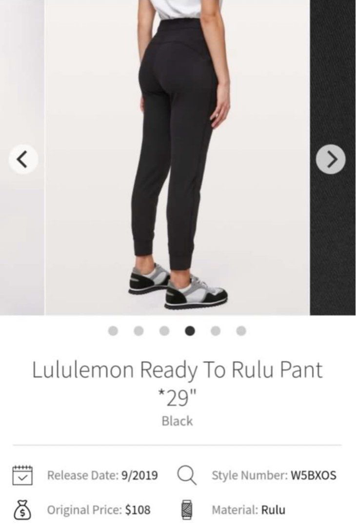 Lululemon Ready to Rulu dot 6 (Category: Activewear) located in Malaybalay. Submitted by charmcee (Listing ID 1370015110, Image 2). Description: Waistline 28-30 Length(inches) :38.5 Good condition Already washed Color rate: 9/10.
