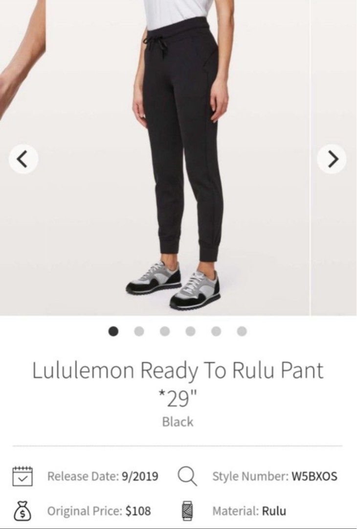 Lululemon Ready to Rulu dot 6 (Category: Activewear) located in Malaybalay. Submitted by charmcee (Listing ID 1370015110, Image 1). Description: Waistline 28-30 Length(inches) :38.5 Good condition Already washed Color rate: 9/10.