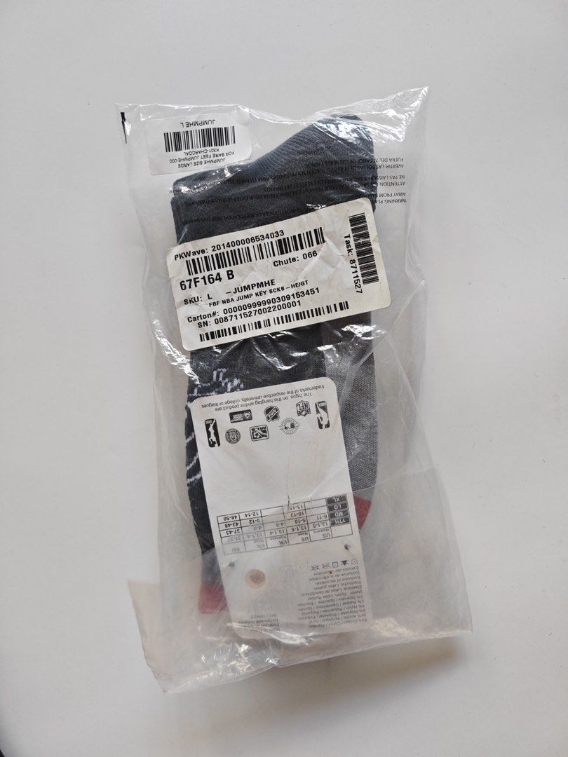 Miami Heat Basketball socks (Category: Socks) located in Makati City. Submitted by WGarci07 (Listing ID 1369944816, Image 2). Description: Original NBA Miami Heat Basketball socks Black, red, gray colorway Size: Large Men’s US shoe size 10-13 Brand new Firm price .