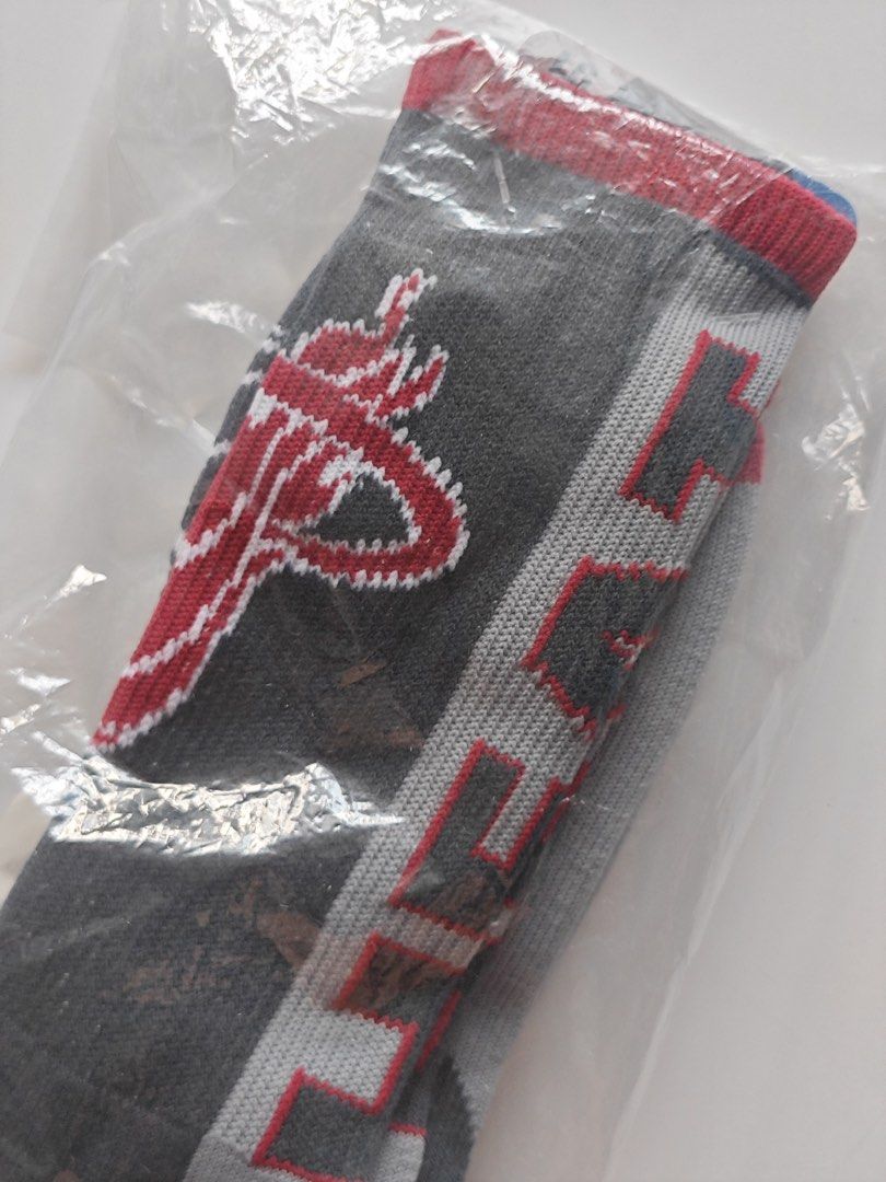 Miami Heat Basketball socks (Category: Socks) located in Makati City. Submitted by WGarci07 (Listing ID 1369944816, Image 3). Description: Original NBA Miami Heat Basketball socks Black, red, gray colorway Size: Large Men’s US shoe size 10-13 Brand new Firm price .