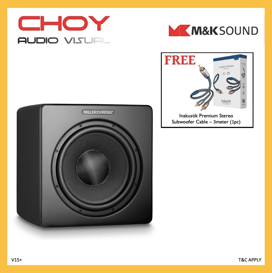 Miller & Kreisel Sound V15+ THX Powered Subwoofer + Free Gift, Audio ...