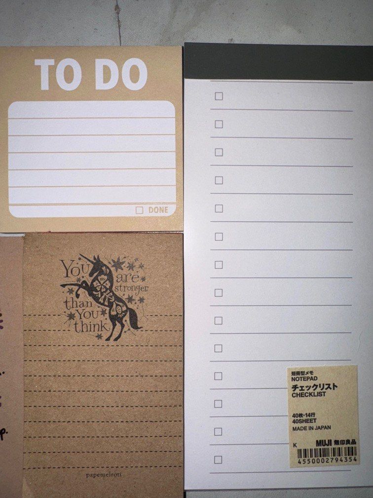 Mini note pads (Category: Art & Prints) located in Makati City. Submitted by anglmrl (Listing ID 1369923708, Image 2). Description: ₱25 - 75 based on length/size Get all at ₱150.