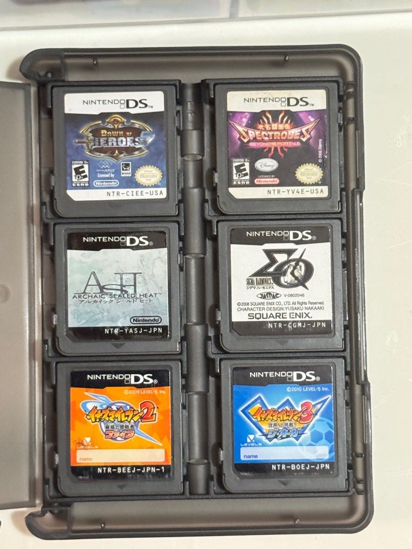 Nintendo DS Games / Game Carts (Category: Nintendo) located in Manila. Submitted by maollows (Listing ID 1369979760, Image 1). Description: Selling Nintendo DS Game Carts NO CASE & MANUALS, CART ONLY (LOOSE) unless stated otherwise All are tested working Take all price also available NINTENDO DS GAMES (TAKE ALL FOR ₱799) 🌼 Disney Tangled (USA) - SOLD 🌼 Maple Story (KOR) - SOLD 🌼 Super Scribblenauts (USA) - SOLD 🌼 Looney Tunes Duck Amuck (USA)