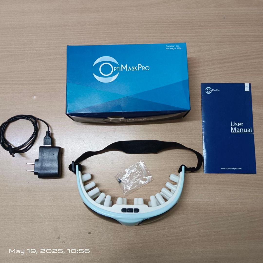 OptiMask Pro - Eye Massager (Category: Massage Devices) located in Quezon City. Submitted by marianodeclutter (Listing ID 1370004948, Image 1). Description: Working full, No issues Loc: quezon city, central avenue.
