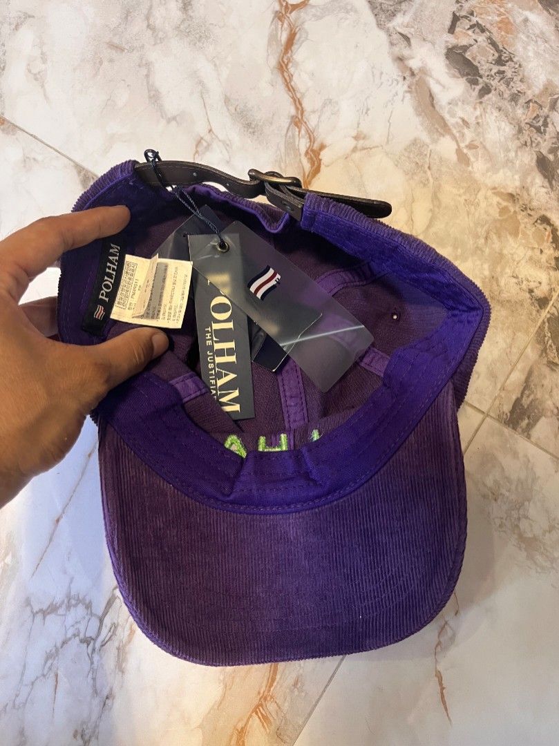 Polham Corduroy Belt Strap Dad Cap (Category: Caps & Hats) located in Guagua. Submitted by copthacap_ (Listing ID 1357115533, Image 3). Description: condition: brand new issue: none color may vary due to lighting mop: gcash shipping: J&T loc: guagua, pampanga (open for meet ups).