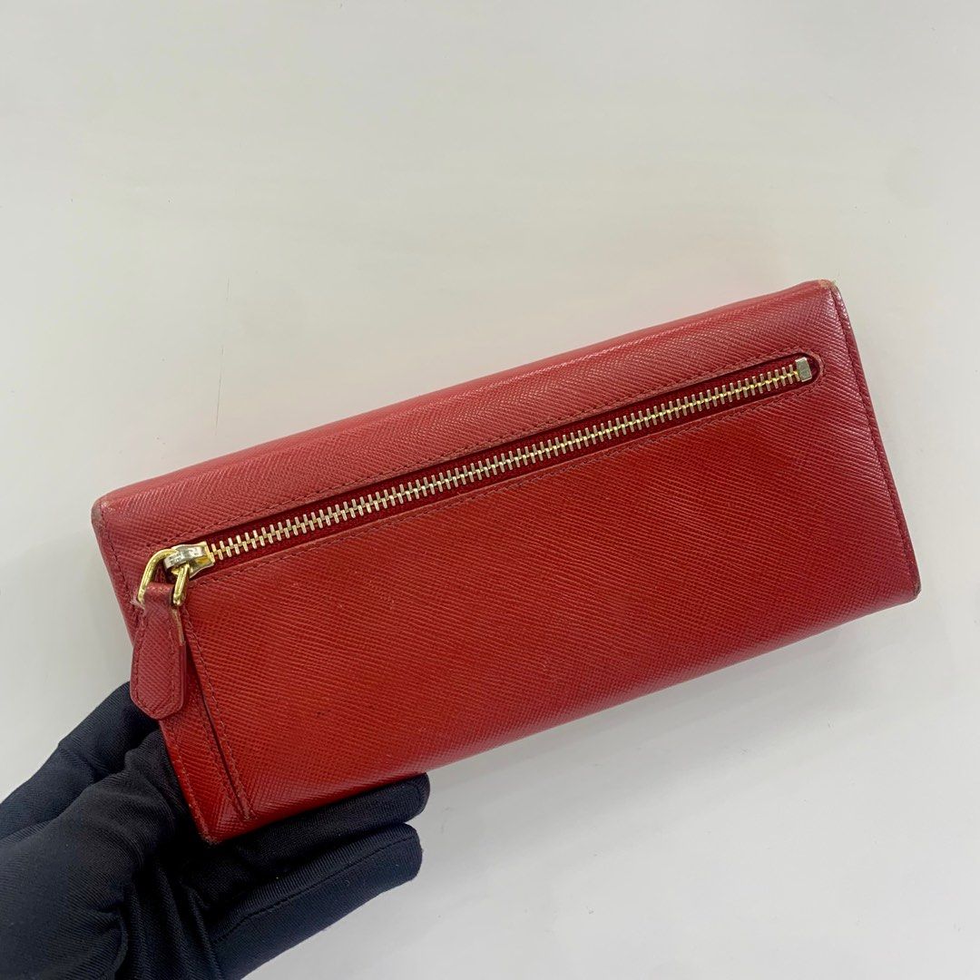 日本に PRADA SLG SAFFIANO W/O CARD LONG WALLET 257004388 /, Luxury バッグ