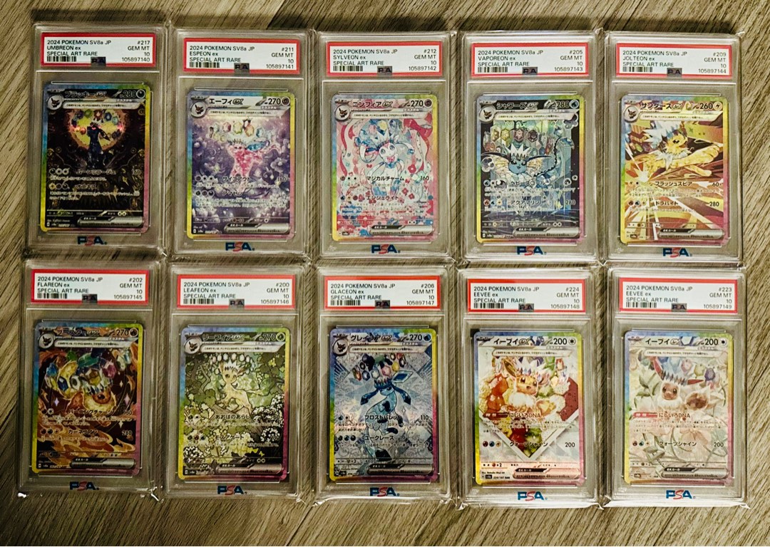 [PSA10 SEQUENTIAL] Full set of Terastal Festival Eeveelutions, Hobbies ...