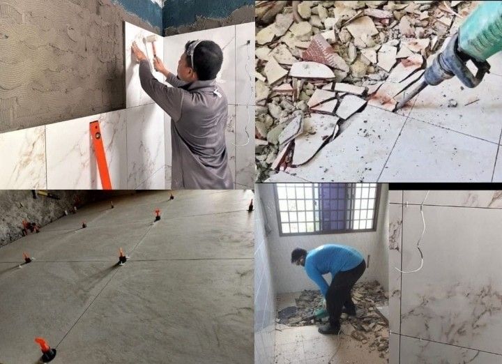 Renovation / Hacking / Dismantle and Disposal / Removal,Disposal, painting, Partition wall,Wall hacking, vinyl remove, Tiling service62863078668931113