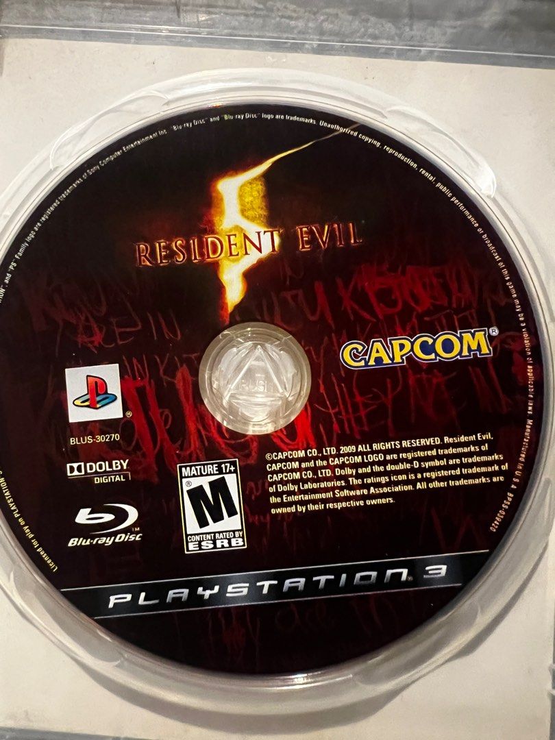 Resident Evil 5 for PS3 (original w/ cover) (Category: PlayStation) located in Binan City. Submitted by rl.ldl (Listing ID 1369878708, Image 3). Description: RFS: Sira na ps3 ko, still great quality .