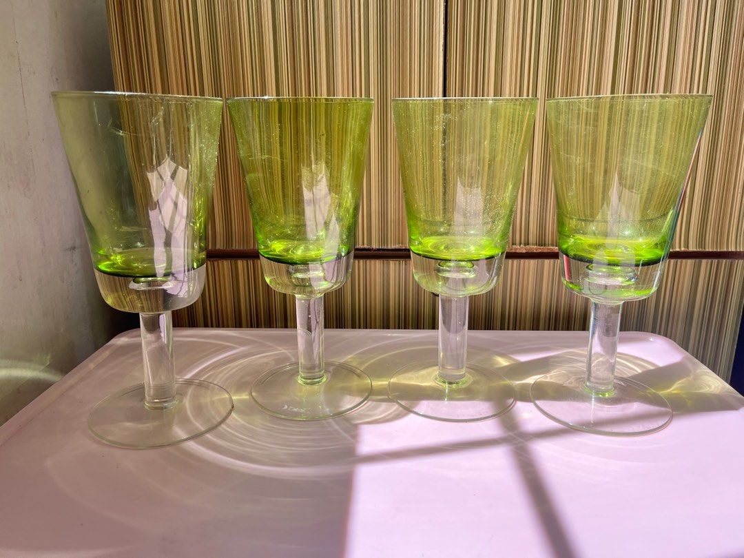 Set of four wine goblets (Category: Other Kitchenware & Tableware) located in Manila. Submitted by cherrific_deals (Listing ID 1369920547, Image 2). Description: .