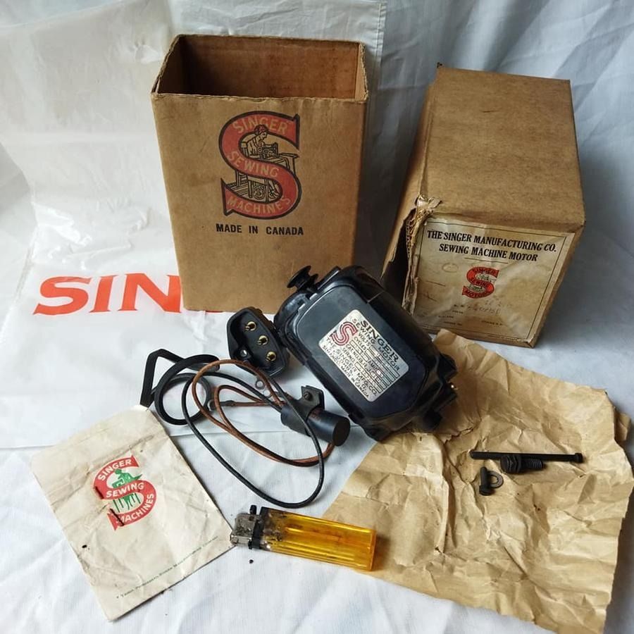 Singer Sewing Machine Motor made in Canada, Antik, Pajangan di Carousell
