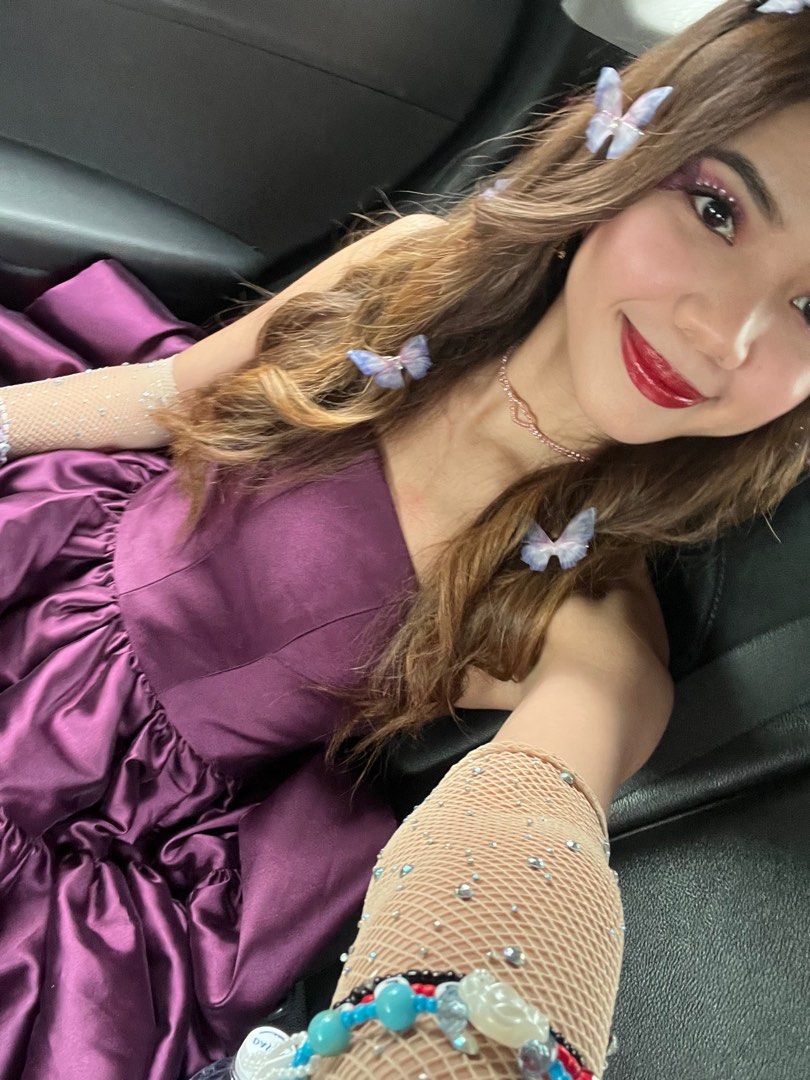 Speak Now themed purple dress (Category: Dresses) located in Pasig City. Submitted by _shalinvm (Listing ID 1370041990, Image 3). Description: Worn once. Very good quality Delivering from cavite.