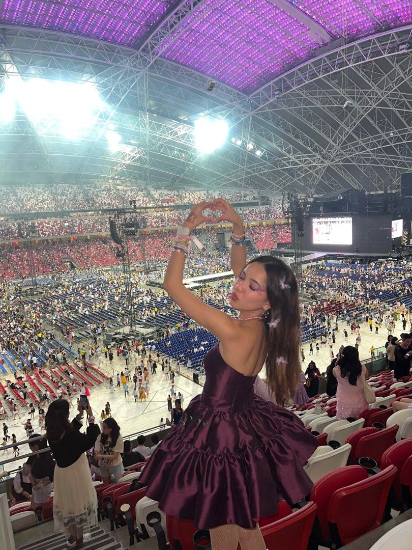 Speak Now themed purple dress (Category: Dresses) located in Pasig City. Submitted by _shalinvm (Listing ID 1370041990, Image 2). Description: Worn once. Very good quality Delivering from cavite.