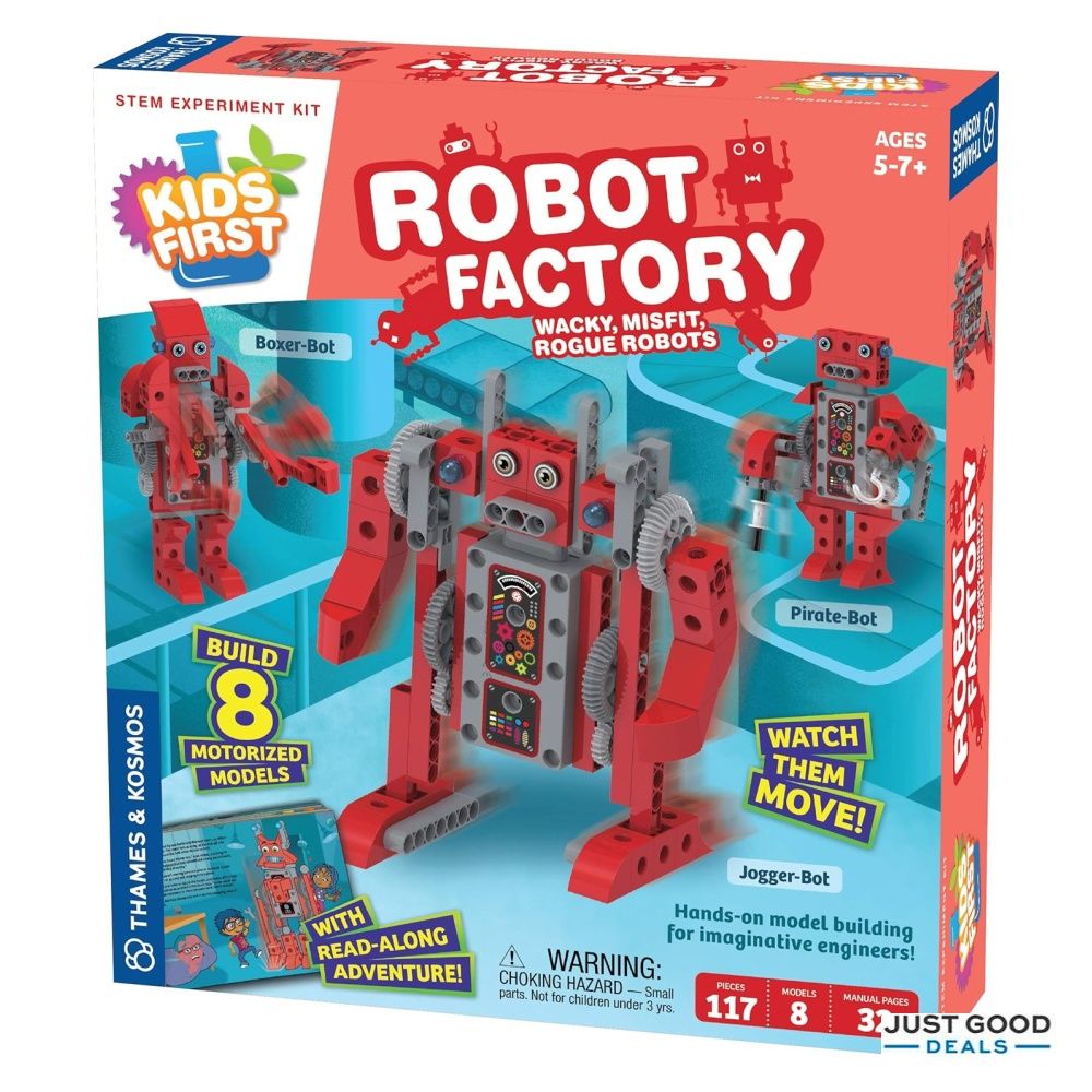 Thames & Kosmos Kids First Tools & Building STEM Kit - 6 Models For Ages 3+ With Workbench