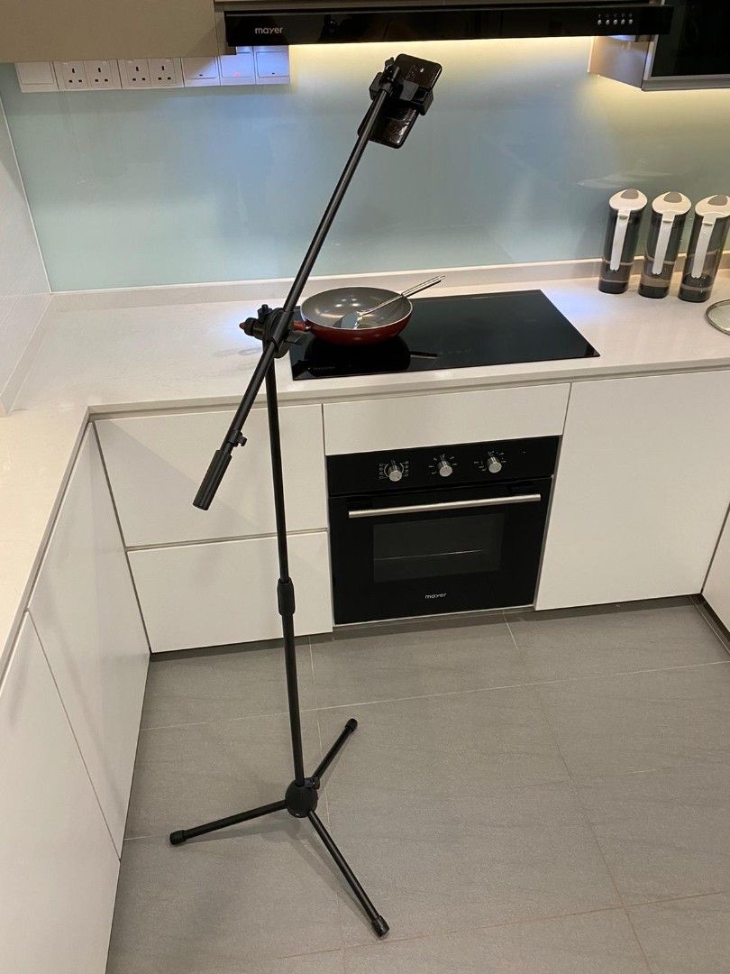 Top view down tripod C stand facing down Camera tripod stand for mobile phone and large camera Tripod with phone clip holder cameras mobile phone62863835545986112
