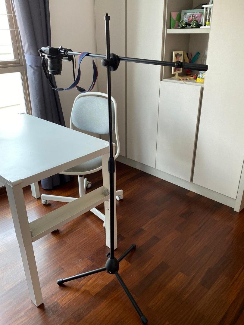 Top view down tripod C stand facing down Camera tripod stand for mobile phone and large camera Tripod with phone clip holder cameras mobile phone62863835545986114