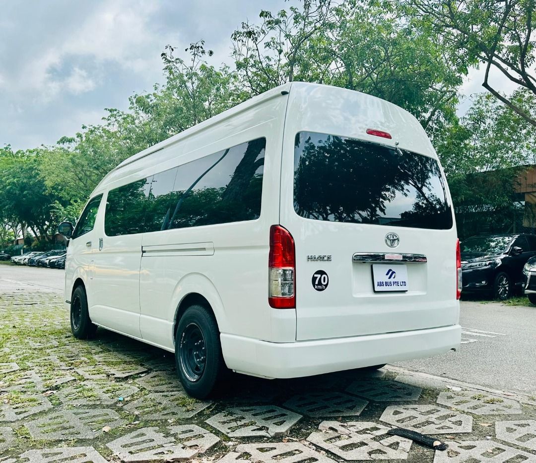 Toyota Hiace Commuter 2.8GL Auto (Category: Used Commercial Vehicles for Sale) located in Singapore. Submitted by absbus (Listing ID 1369903214, Image 3). Description: Toyota High Roof Commuter 2.8A GL Register Date : Apr 2019 COE Left : 3yrs 11mths ⭐1 Owner Only !!! ⭐New Paintwork. ⭐Excellent Conditions & Not Repair Needed! ⭐Free lifetime servicing and 2 years/80,000km warranty ⭐Plus, receive an 8% rebate on the insurance premium! Want for High 