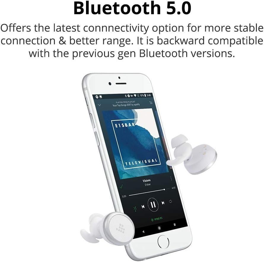 Tronsmart Encore Spunky Wireless Earbud, In Built Microphone With Charging Case, Hi-Fi Stereo Sound Up to 12 Hours Play Time (Category: Earphones) located in Singapore. Submitted by hiddengemm (Listing ID 1369902576, Image 2). Description: IPX5 Water-resistant Protects your headphones from rain, splashes & sweat providing undisturbed usage. Hi-Fi Stereo Sound Engineered to produce high fidelity audio that lets you experience your favorite music o