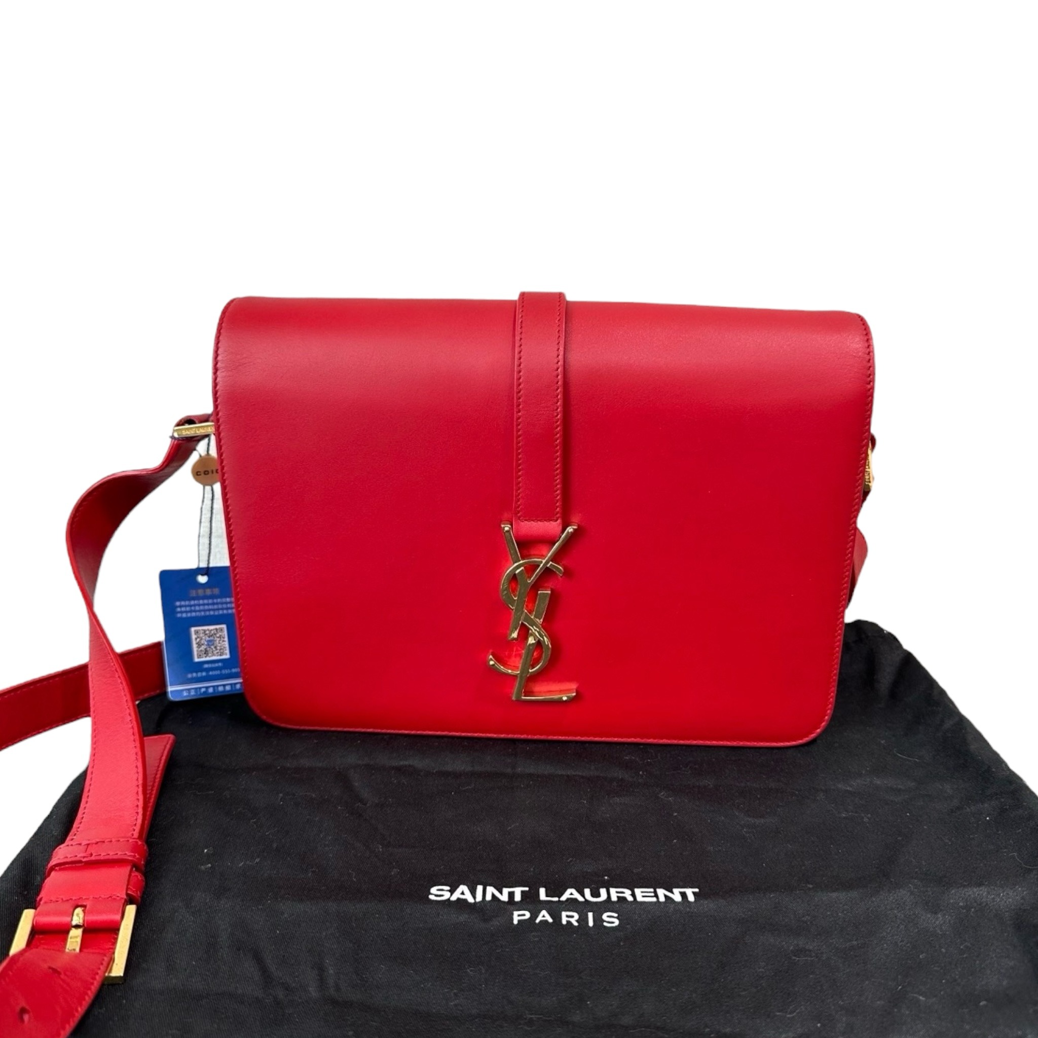YSL Saint Laurent Universite Shoulder Bag in Red GHW, Luxury, Bags ...