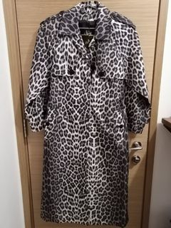 豹紋長身外套 Leopard print Polyester long coat64205551153282110